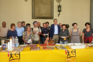 I primi pellegrini con l'ass. Giovanni Lemucchi