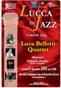 concerto jazz 5 dicembre Luca Bellotti Quartet